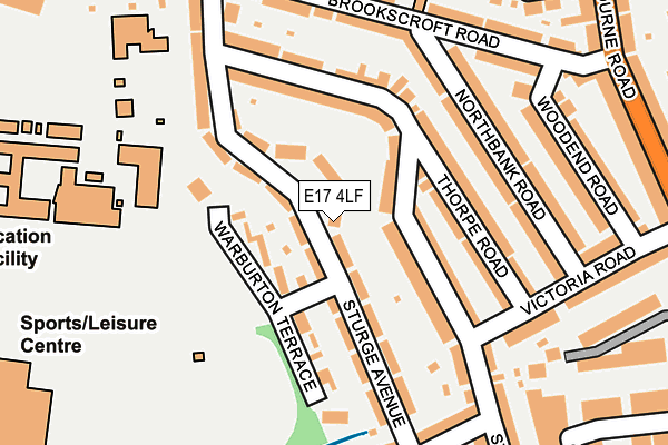 E17 4LF map - OS OpenMap – Local (Ordnance Survey)