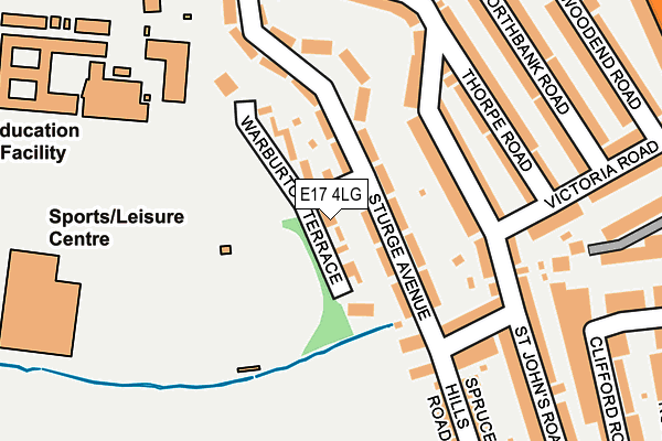 E17 4LG map - OS OpenMap – Local (Ordnance Survey)