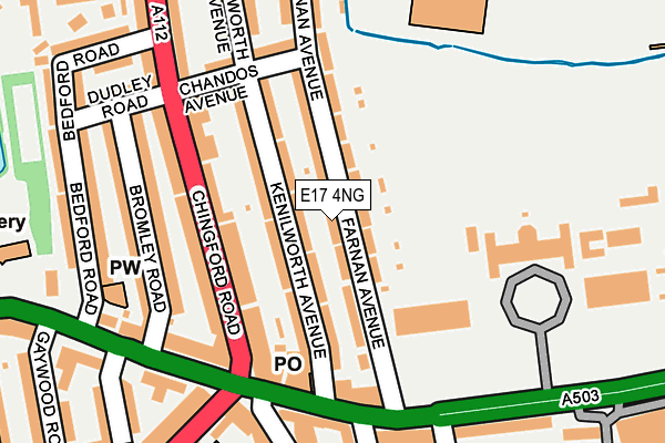 E17 4NG map - OS OpenMap – Local (Ordnance Survey)