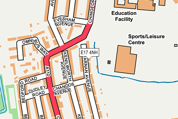 E17 4NH map - OS OpenMap – Local (Ordnance Survey)