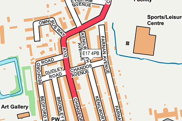 E17 4PB map - OS OpenMap – Local (Ordnance Survey)