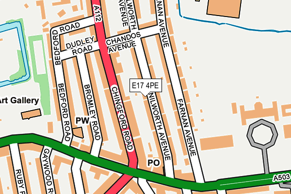 E17 4PE map - OS OpenMap – Local (Ordnance Survey)