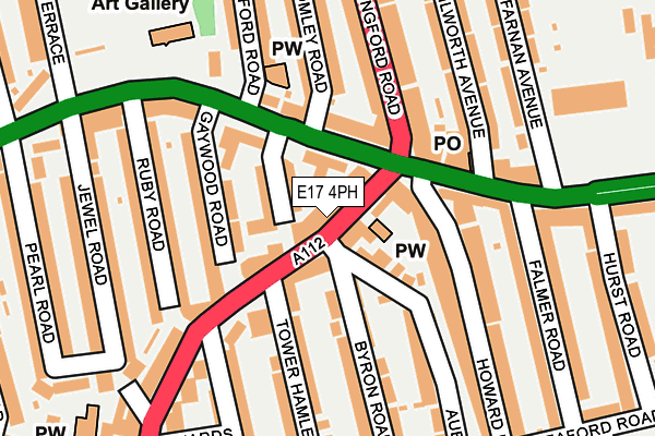 E17 4PH map - OS OpenMap – Local (Ordnance Survey)