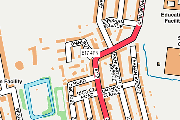 E17 4PN map - OS OpenMap – Local (Ordnance Survey)