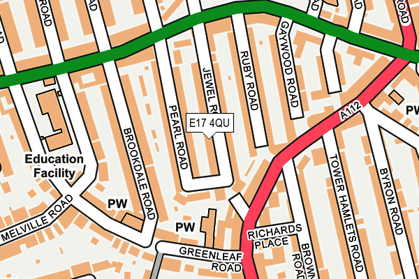 E17 4QU map - OS OpenMap – Local (Ordnance Survey)