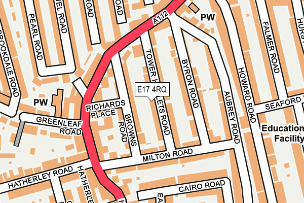 E17 4RQ map - OS OpenMap – Local (Ordnance Survey)