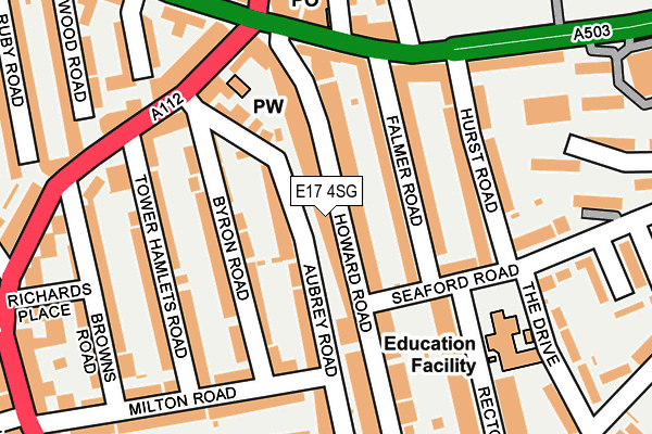 E17 4SG map - OS OpenMap – Local (Ordnance Survey)