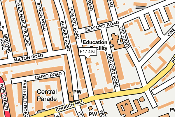 E17 4SJ map - OS OpenMap – Local (Ordnance Survey)