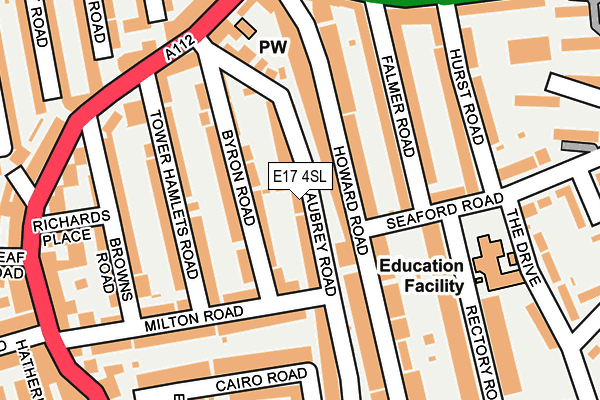 E17 4SL map - OS OpenMap – Local (Ordnance Survey)