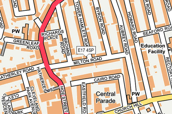 E17 4SP map - OS OpenMap – Local (Ordnance Survey)