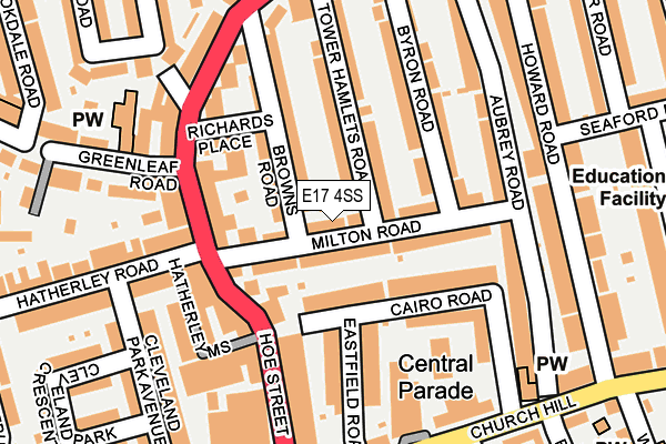 E17 4SS map - OS OpenMap – Local (Ordnance Survey)