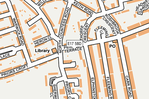 E17 5BD map - OS OpenMap – Local (Ordnance Survey)