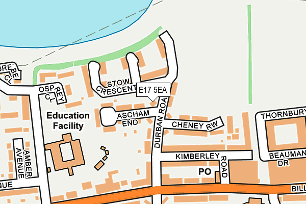 E17 5EA map - OS OpenMap – Local (Ordnance Survey)