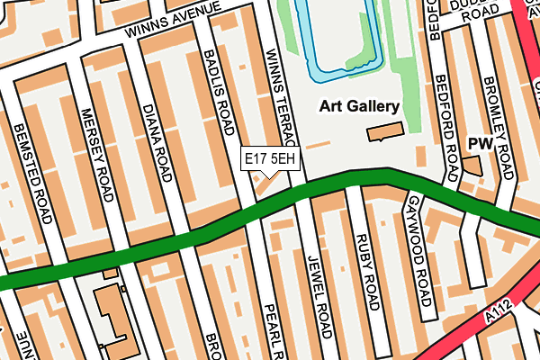 E17 5EH map - OS OpenMap – Local (Ordnance Survey)