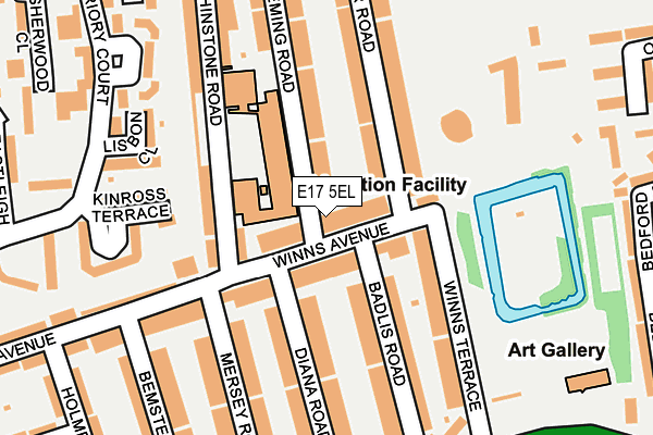 E17 5EL map - OS OpenMap – Local (Ordnance Survey)