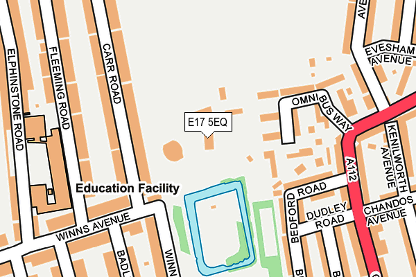 E17 5EQ map - OS OpenMap – Local (Ordnance Survey)
