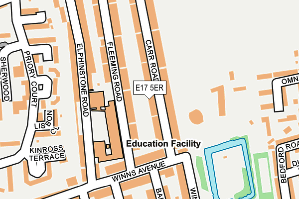 E17 5ER map - OS OpenMap – Local (Ordnance Survey)