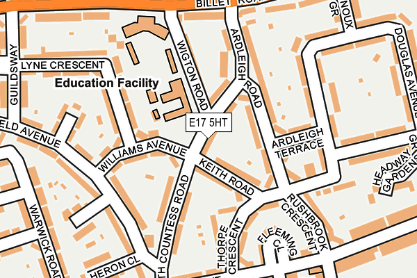 E17 5HT map - OS OpenMap – Local (Ordnance Survey)