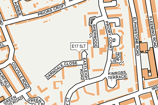 E17 5LT map - OS OpenMap – Local (Ordnance Survey)
