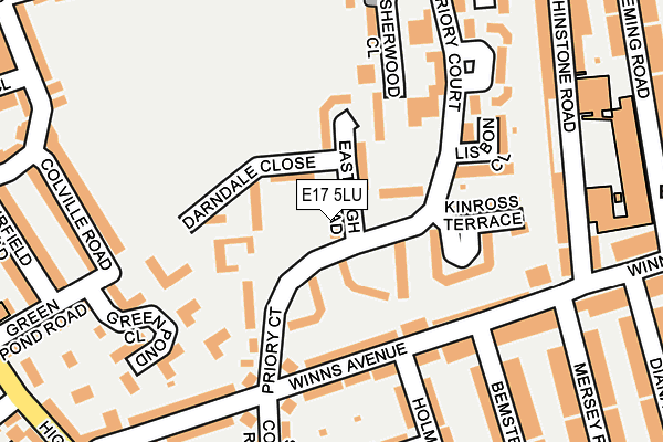 E17 5LU map - OS OpenMap – Local (Ordnance Survey)