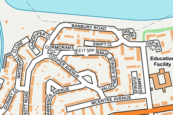 E17 5PP map - OS OpenMap – Local (Ordnance Survey)