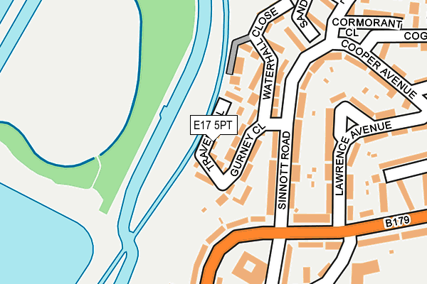 E17 5PT map - OS OpenMap – Local (Ordnance Survey)