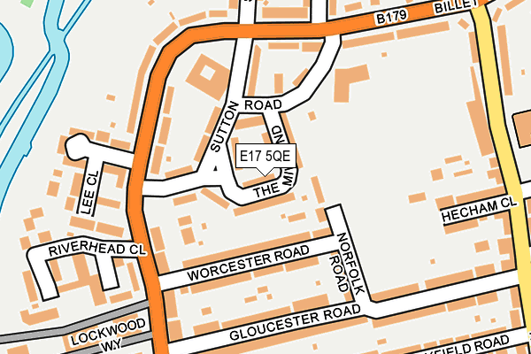E17 5QE map - OS OpenMap – Local (Ordnance Survey)
