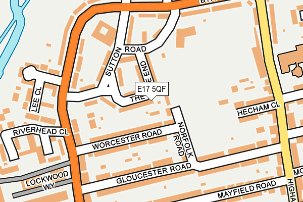 E17 5QF map - OS OpenMap – Local (Ordnance Survey)