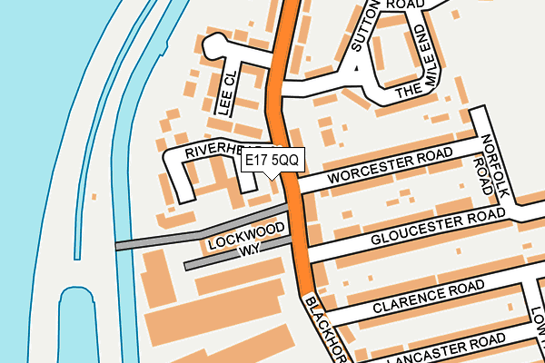 E17 5QQ map - OS OpenMap – Local (Ordnance Survey)