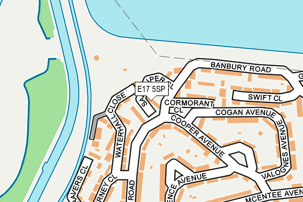 E17 5SP map - OS OpenMap – Local (Ordnance Survey)