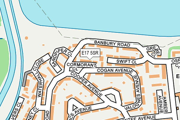 E17 5SR map - OS OpenMap – Local (Ordnance Survey)