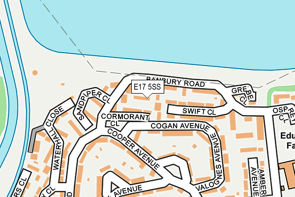 E17 5SS map - OS OpenMap – Local (Ordnance Survey)