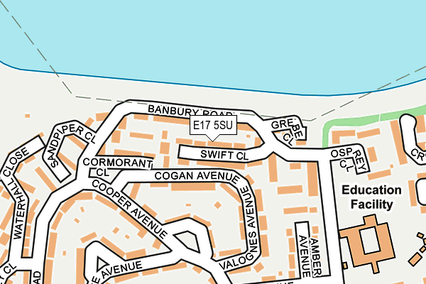 E17 5SU map - OS OpenMap – Local (Ordnance Survey)