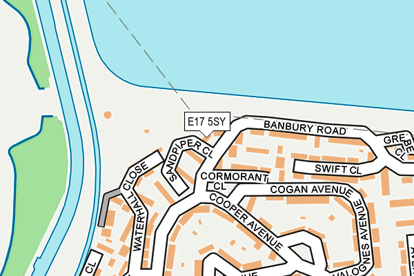 E17 5SY map - OS OpenMap – Local (Ordnance Survey)