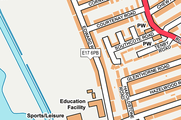 E17 6PB map - OS OpenMap – Local (Ordnance Survey)