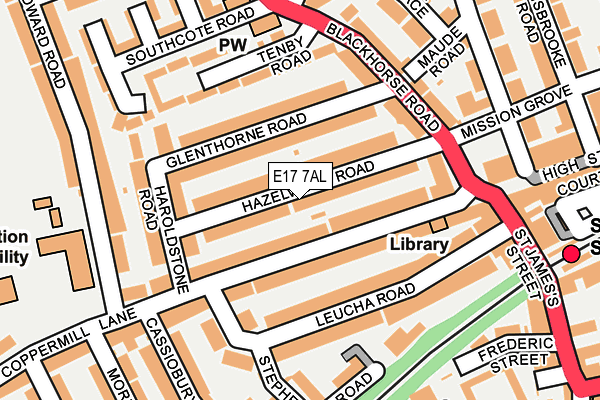 E17 7AL map - OS OpenMap – Local (Ordnance Survey)