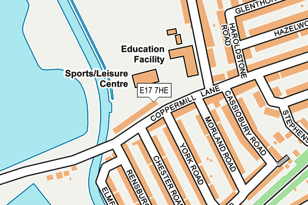 E17 7HE map - OS OpenMap – Local (Ordnance Survey)