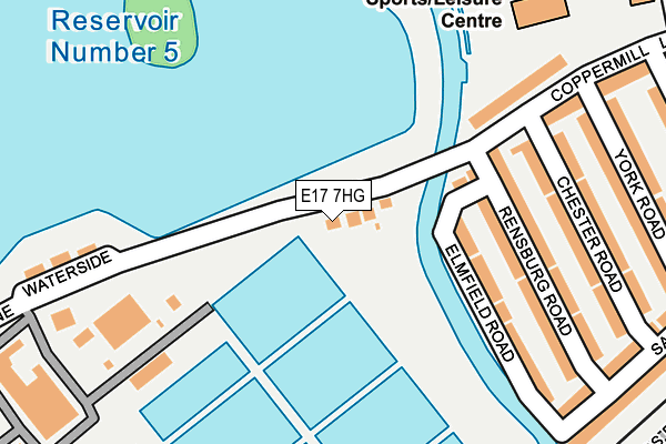 E17 7HG map - OS OpenMap – Local (Ordnance Survey)