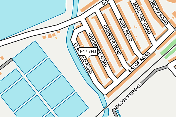 E17 7HJ map - OS OpenMap – Local (Ordnance Survey)
