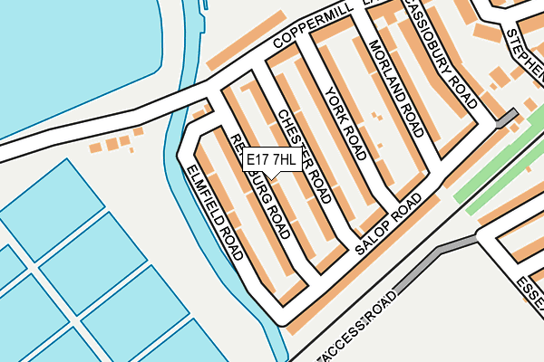 E17 7HL map - OS OpenMap – Local (Ordnance Survey)