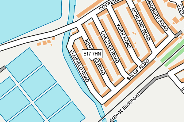 E17 7HN map - OS OpenMap – Local (Ordnance Survey)