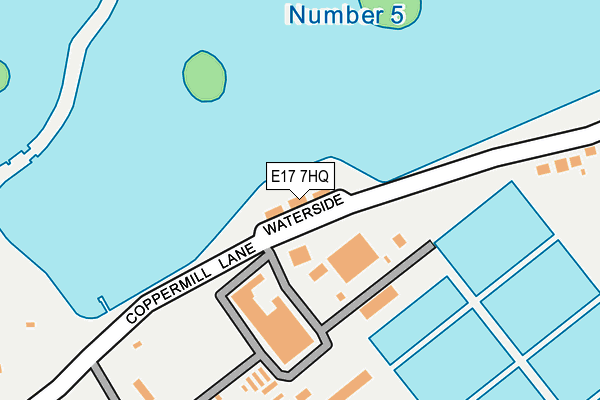 E17 7HQ map - OS OpenMap – Local (Ordnance Survey)