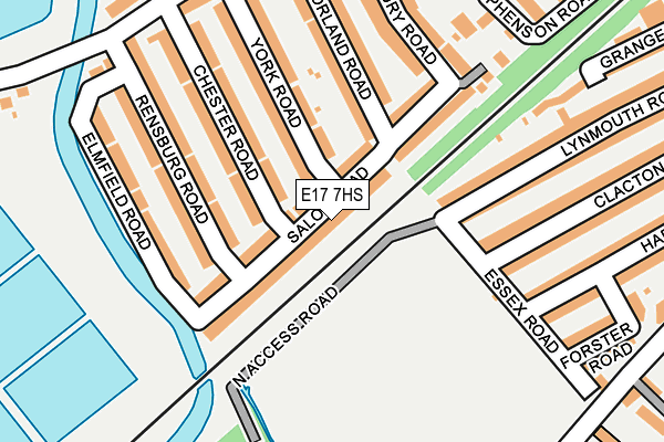 E17 7HS map - OS OpenMap – Local (Ordnance Survey)