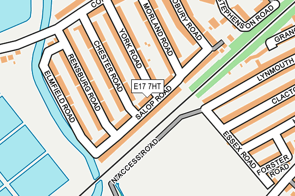 E17 7HT map - OS OpenMap – Local (Ordnance Survey)