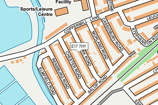 E17 7HY map - OS OpenMap – Local (Ordnance Survey)