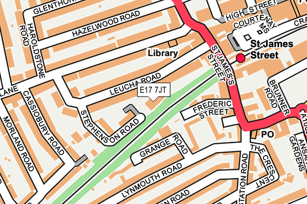 E17 7JT map - OS OpenMap – Local (Ordnance Survey)