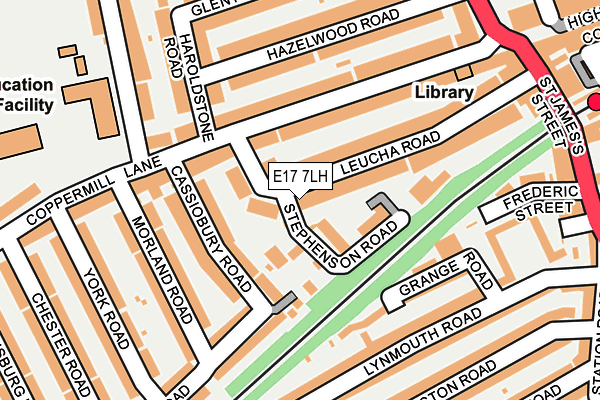 E17 7LH map - OS OpenMap – Local (Ordnance Survey)