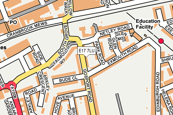E17 7LU map - OS OpenMap – Local (Ordnance Survey)