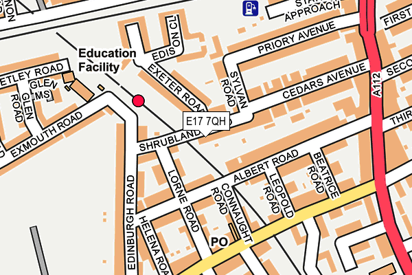 E17 7QH map - OS OpenMap – Local (Ordnance Survey)