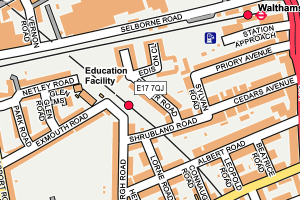 E17 7QJ map - OS OpenMap – Local (Ordnance Survey)